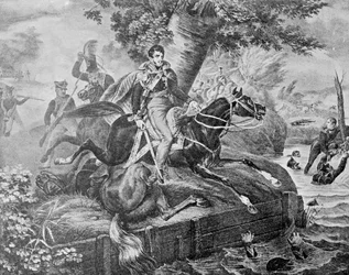 Morte di Józef Poniatowski alla battaglia di Lipsia, 1813